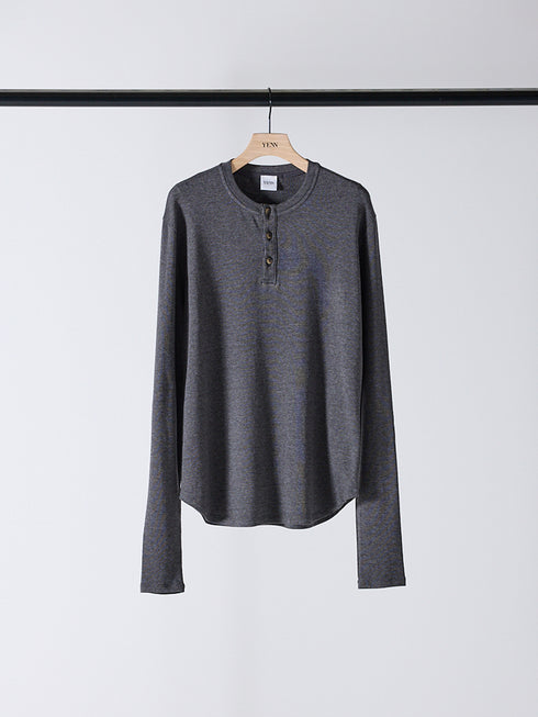 【 予約:10月上旬 】HENRY NECK LONG TEE /Y254-81110